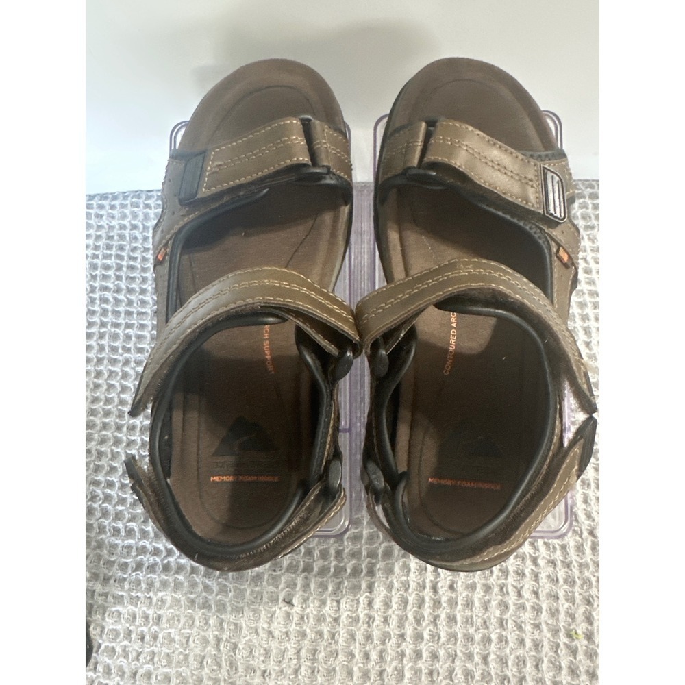Ozark Trail Brown Sandals Memory Foam Insole Contoured Arch Support - Picture 8 of 8